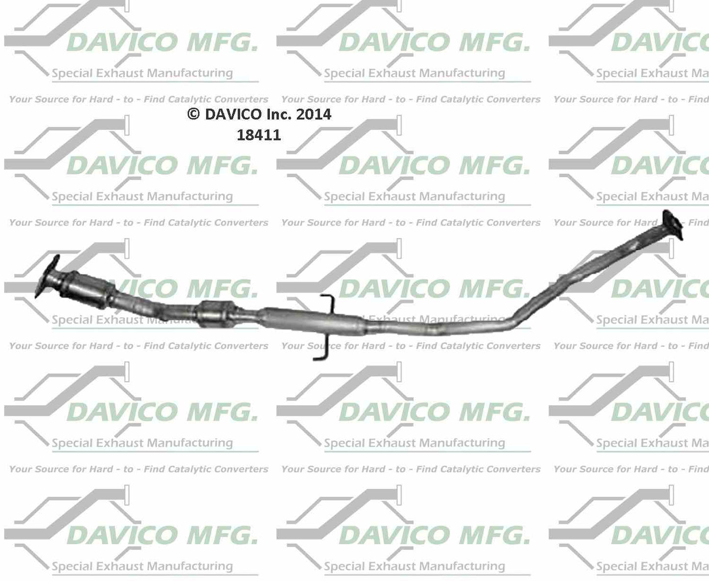 Davico Mfg Exact-Fit Catalytic Converter 18411