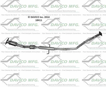 Davico Mfg Exact-Fit Catalytic Converter 18411