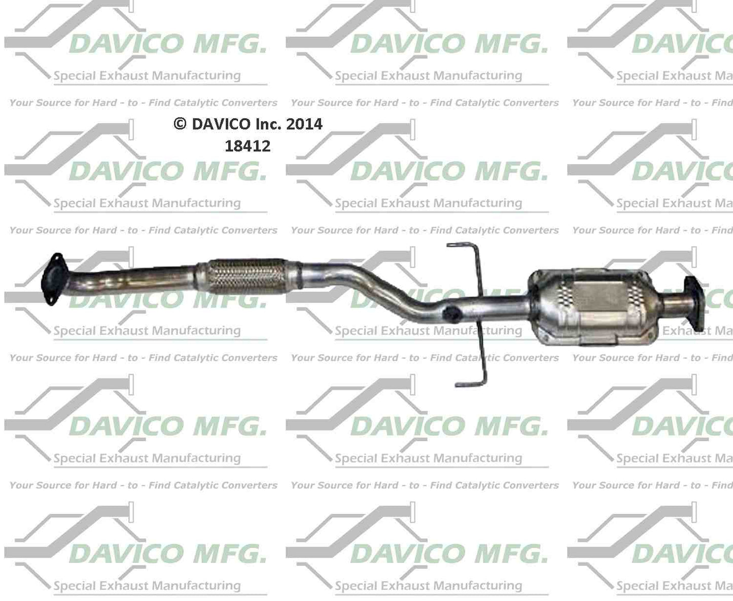 Davico Mfg Exact-Fit Catalytic Converter 18412