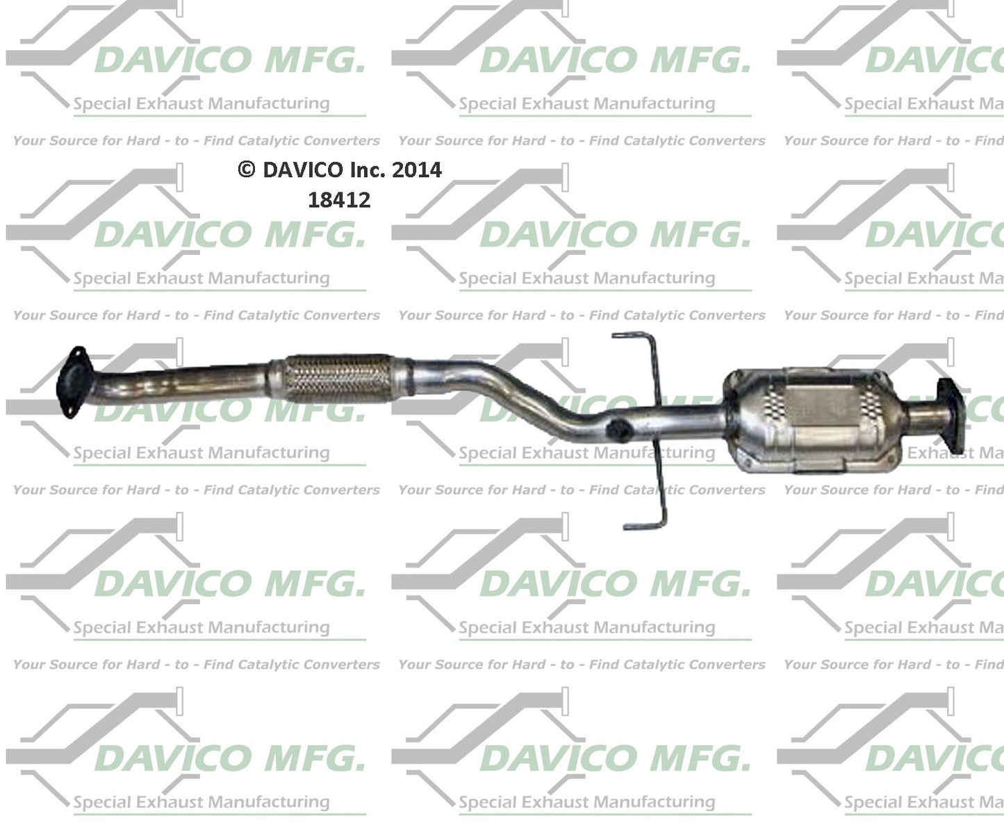 Davico Mfg Exact-Fit Catalytic Converter 18412
