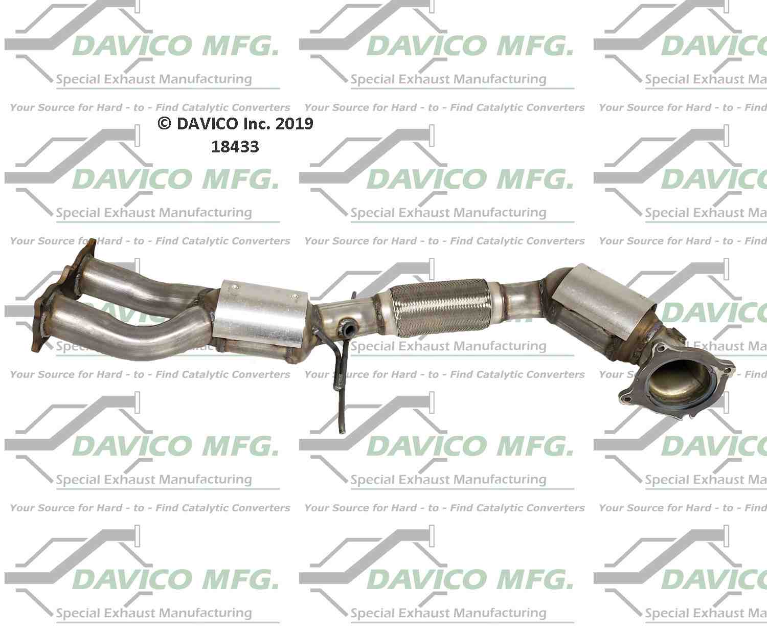 Davico Mfg Exact-Fit Catalytic Converter 18433