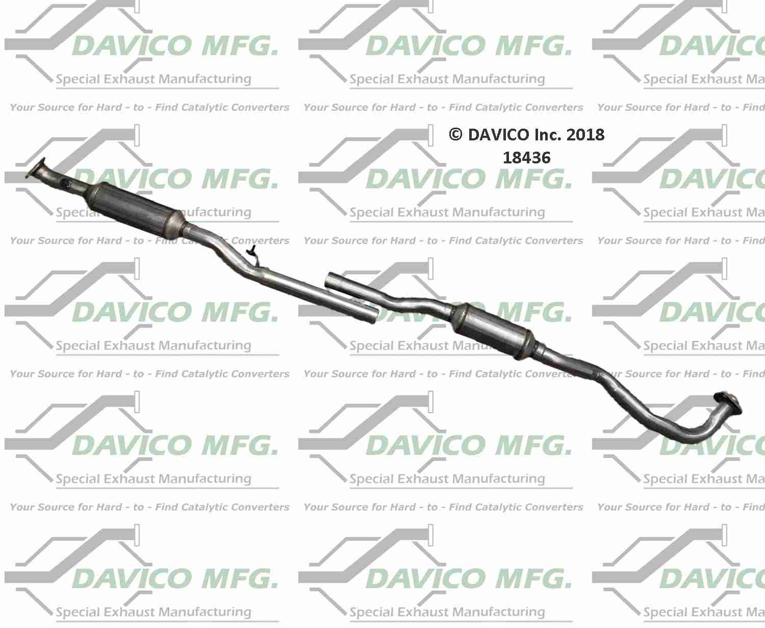 Davico Mfg Exact-Fit Catalytic Converter 18436