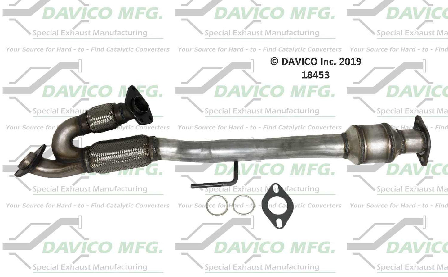 Davico Mfg Exact-Fit Catalytic Converter 18453
