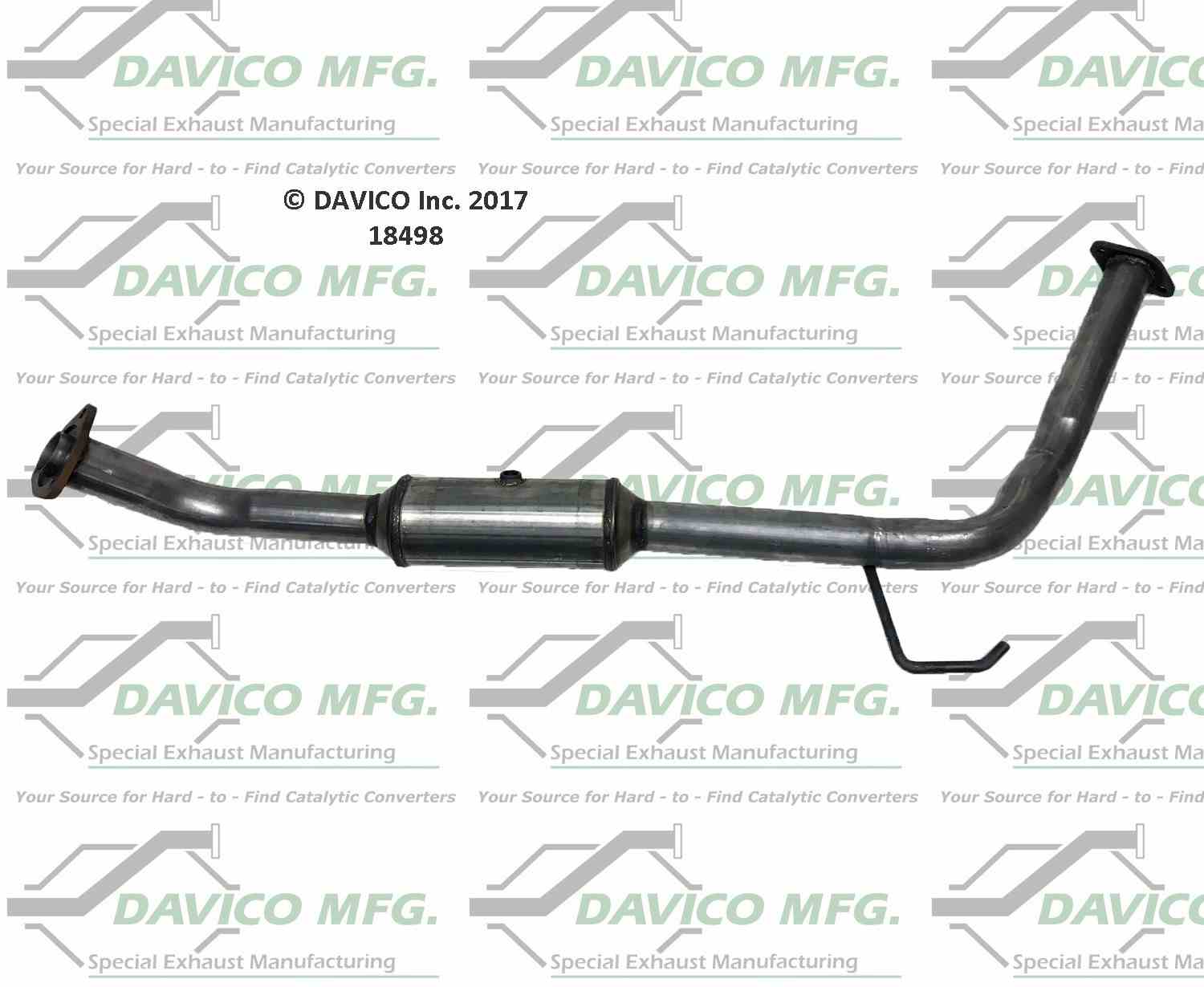 Davico Mfg Exact-Fit Catalytic Converter 18498