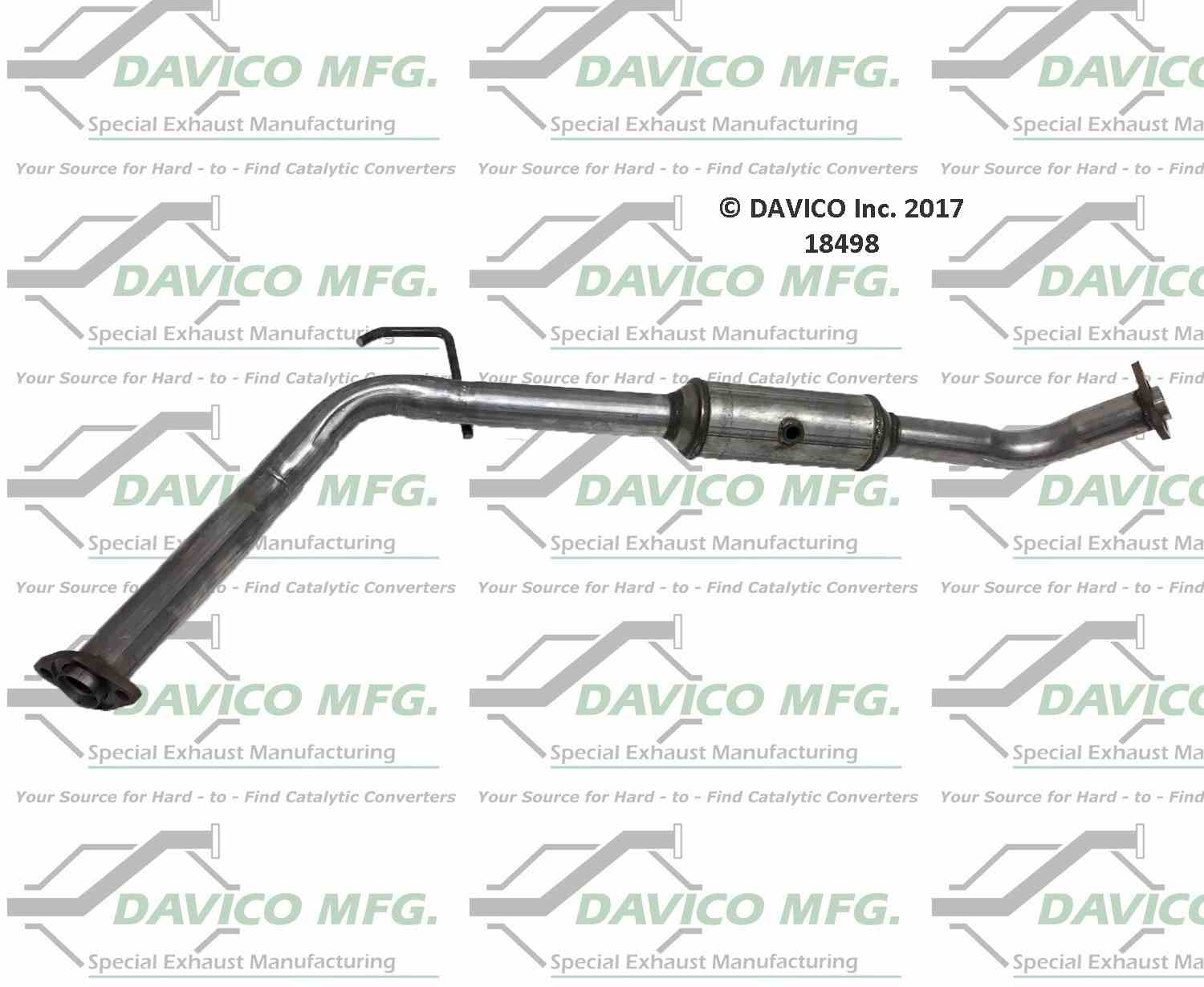 Davico Mfg Exact-Fit Catalytic Converter 18498