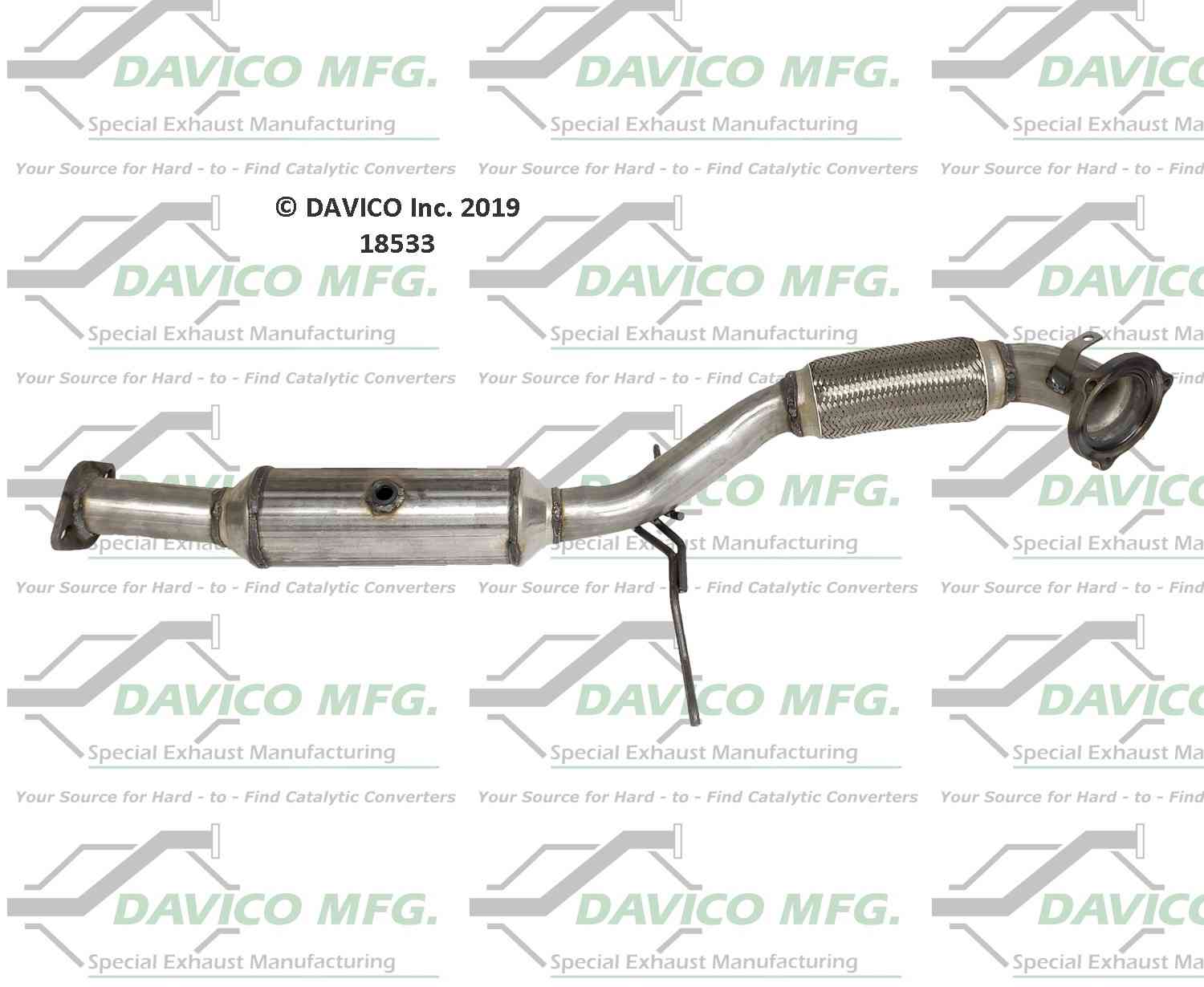 Davico Mfg Exact-Fit Catalytic Converter 18533