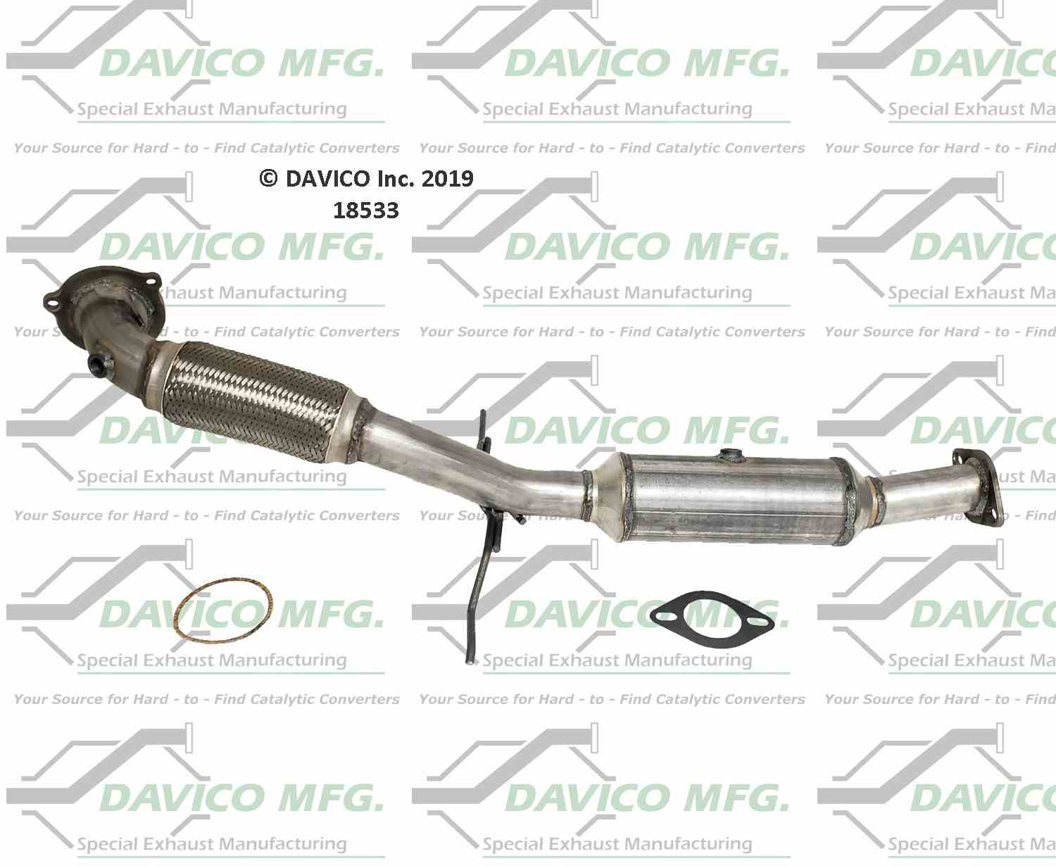 Davico Mfg Exact-Fit Catalytic Converter 18533