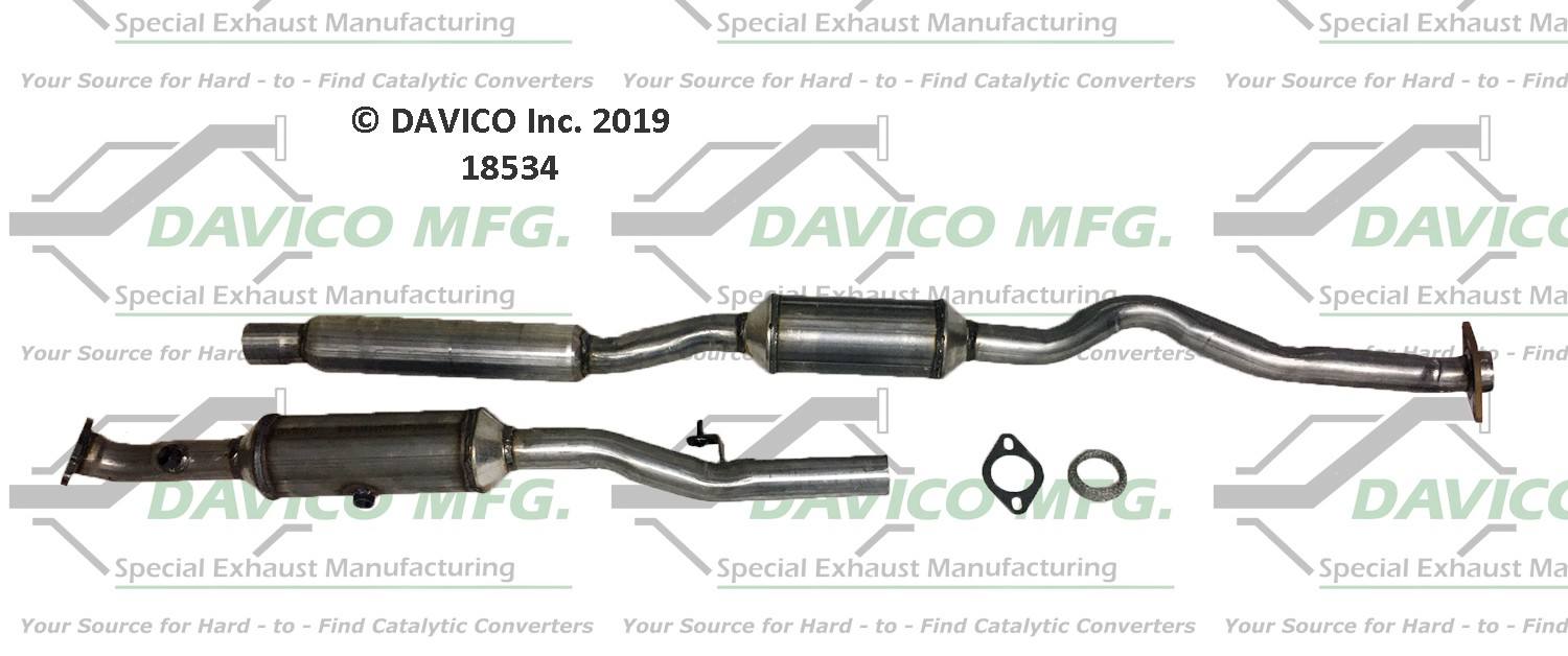 Davico Mfg Exact-Fit Catalytic Converter 18534