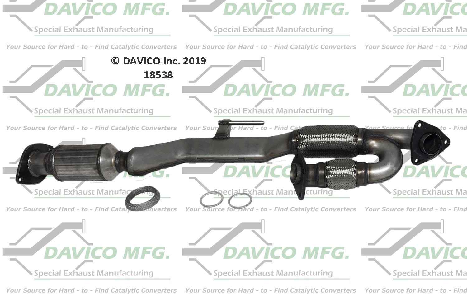 Davico Mfg Exact-Fit Catalytic Converter 18538