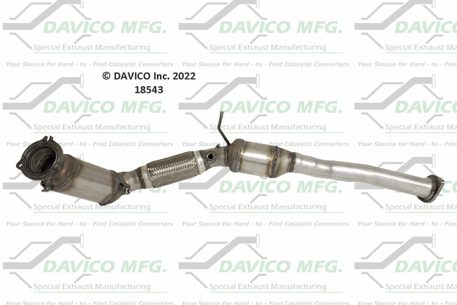 Davico Mfg Exact-Fit Catalytic Converter 18543