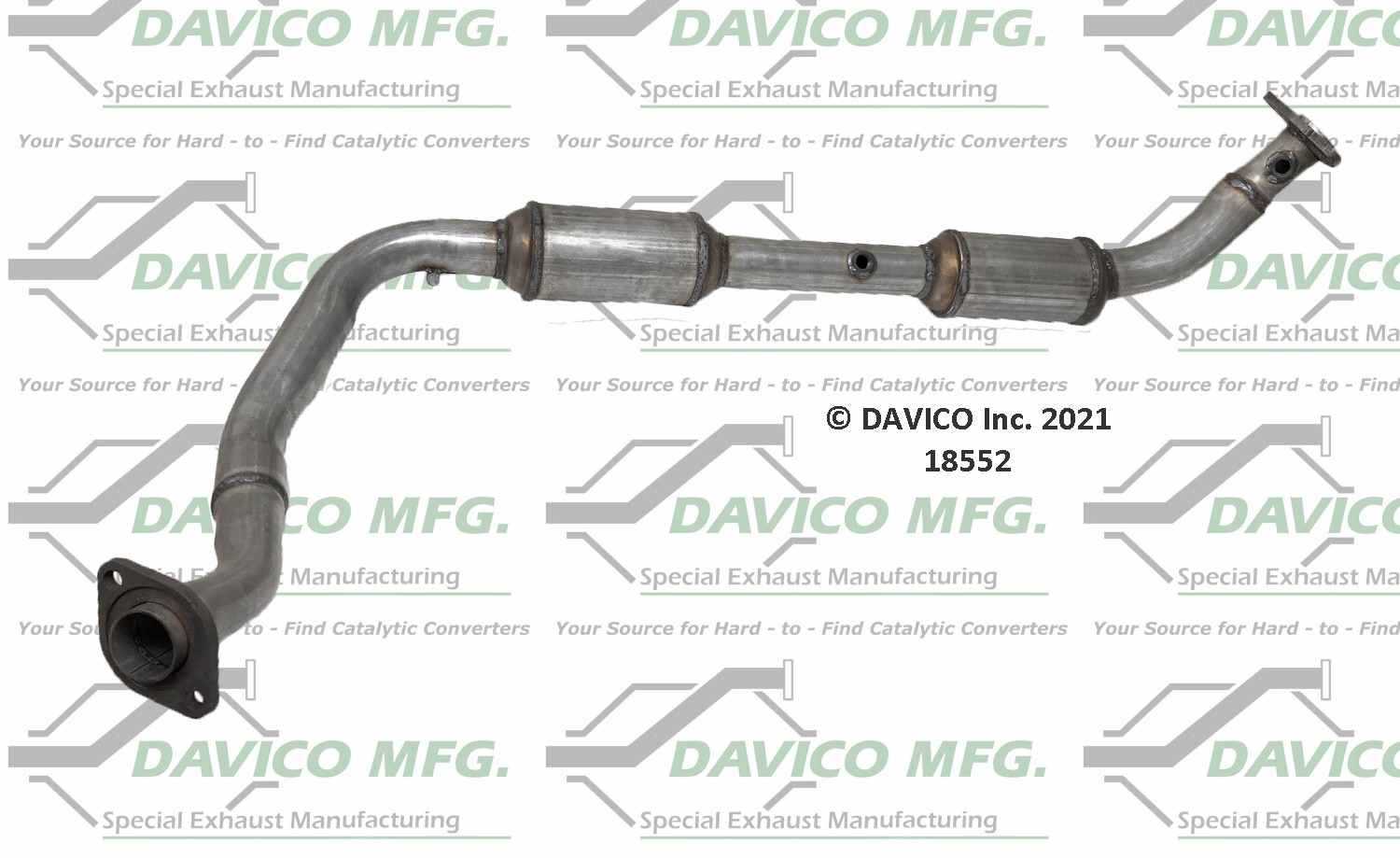 Davico Mfg Exact-Fit Catalytic Converter 18552