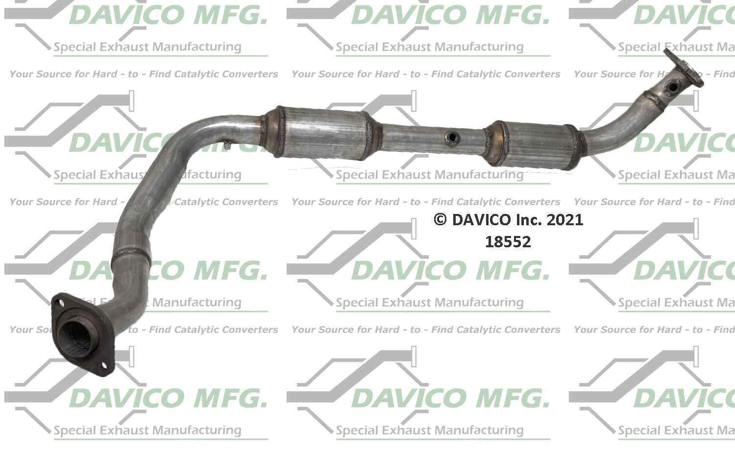 Davico Mfg Exact-Fit Catalytic Converter 18552