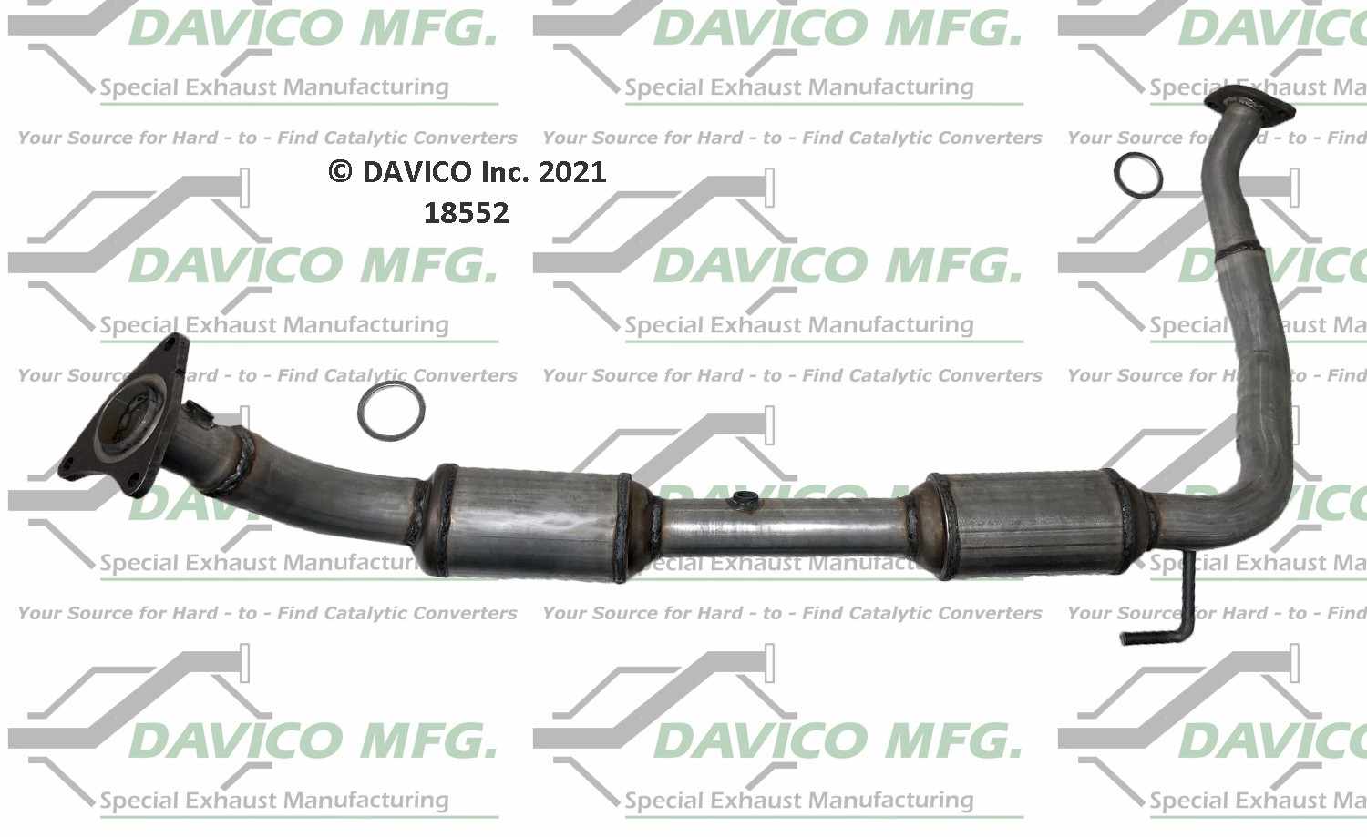 Davico Mfg Exact-Fit Catalytic Converter 18552