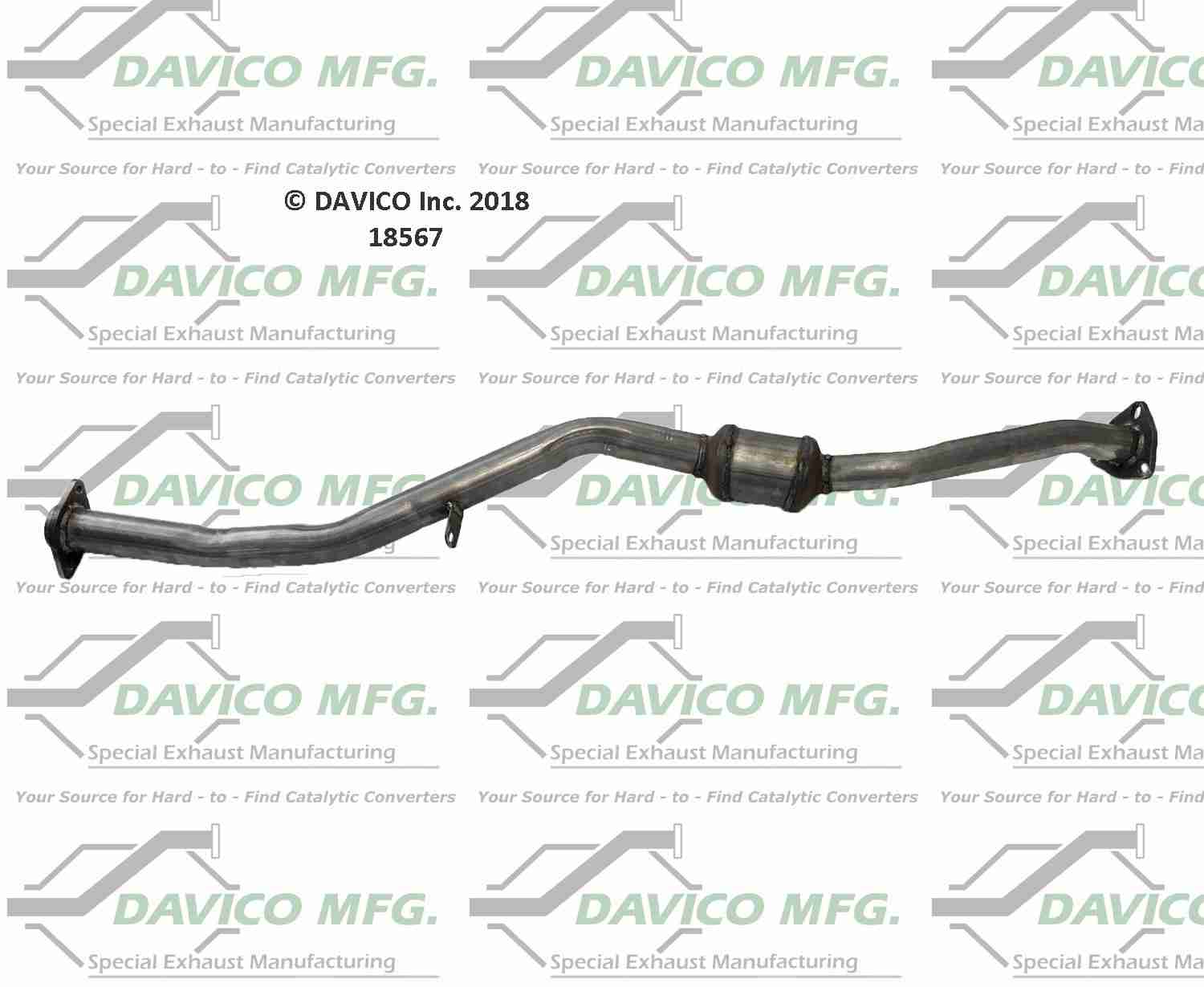 Davico Mfg Exact-Fit Catalytic Converter 18567