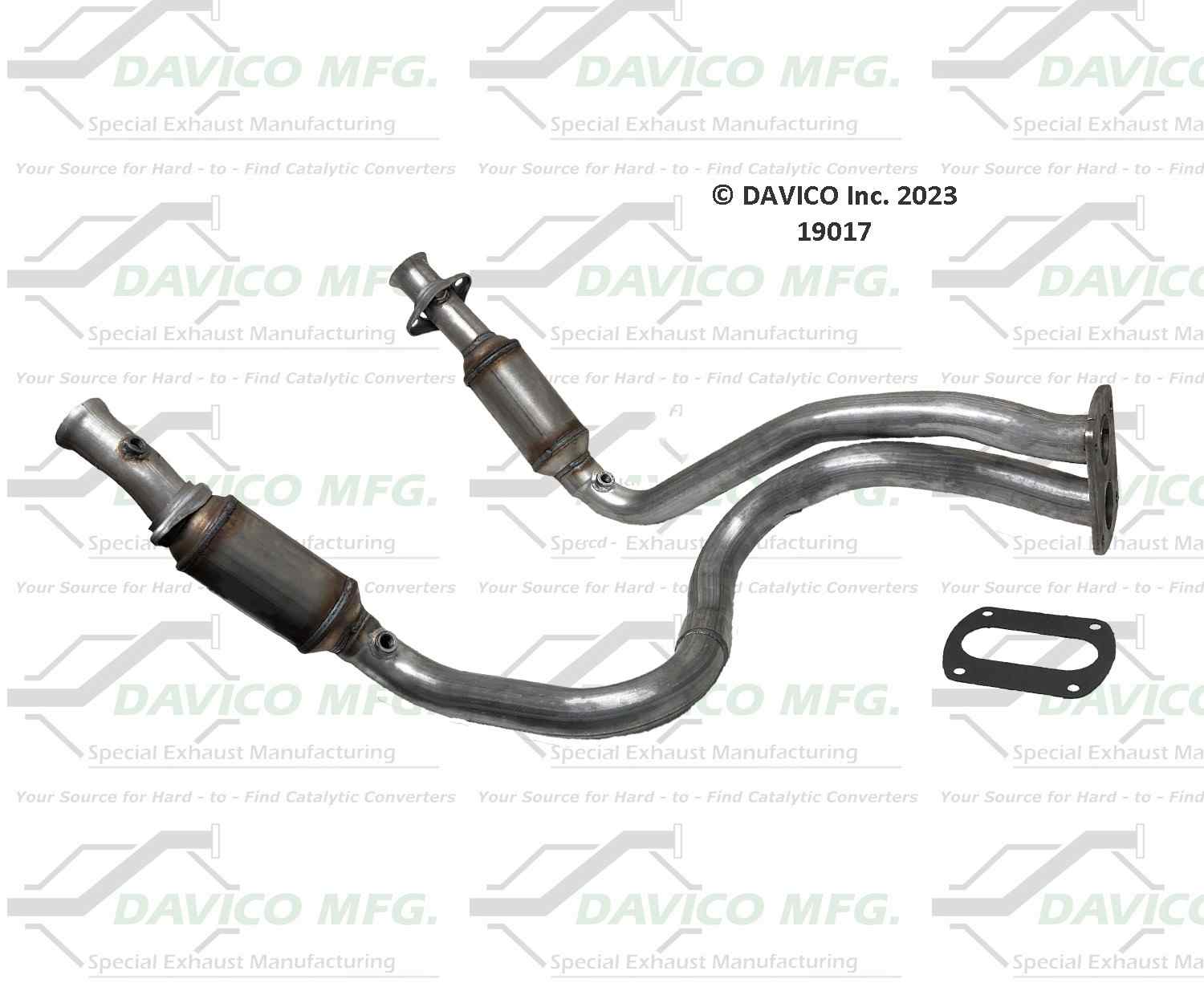 Davico Mfg Exact-Fit Catalytic Converter 19017