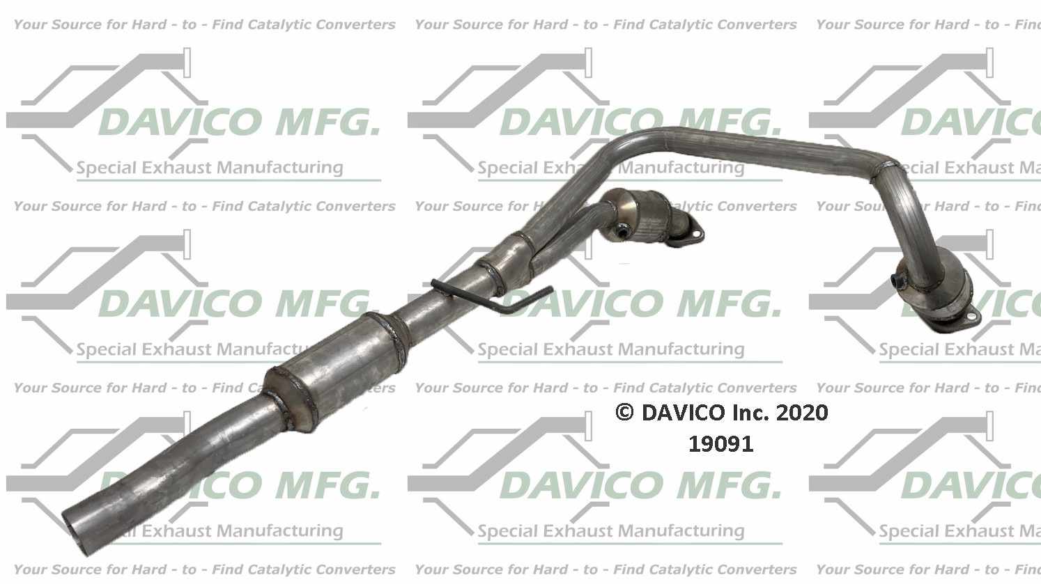 Davico Mfg Exact-Fit Catalytic Converter 19091