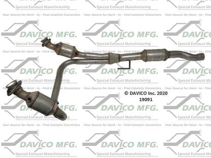 Davico Mfg Exact-Fit Catalytic Converter 19091