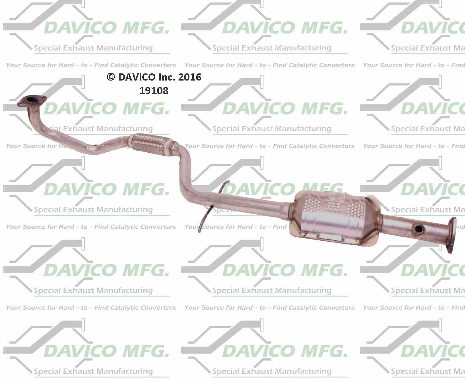 Davico Mfg Exact-Fit Catalytic Converter 19108