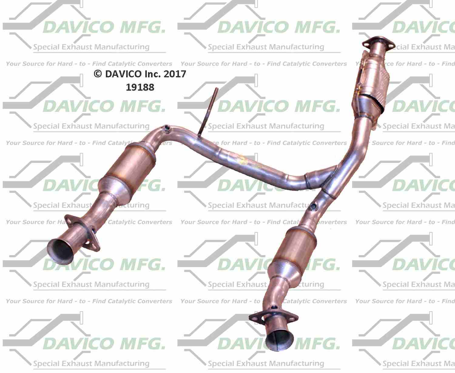 Davico Mfg Exact-Fit Catalytic Converter 19188