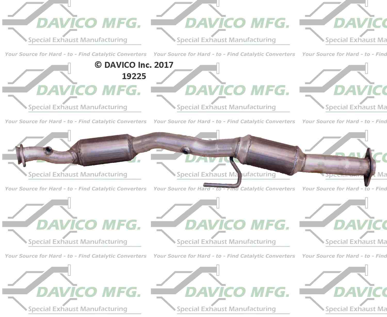 Davico Mfg Exact-Fit Catalytic Converter 19225