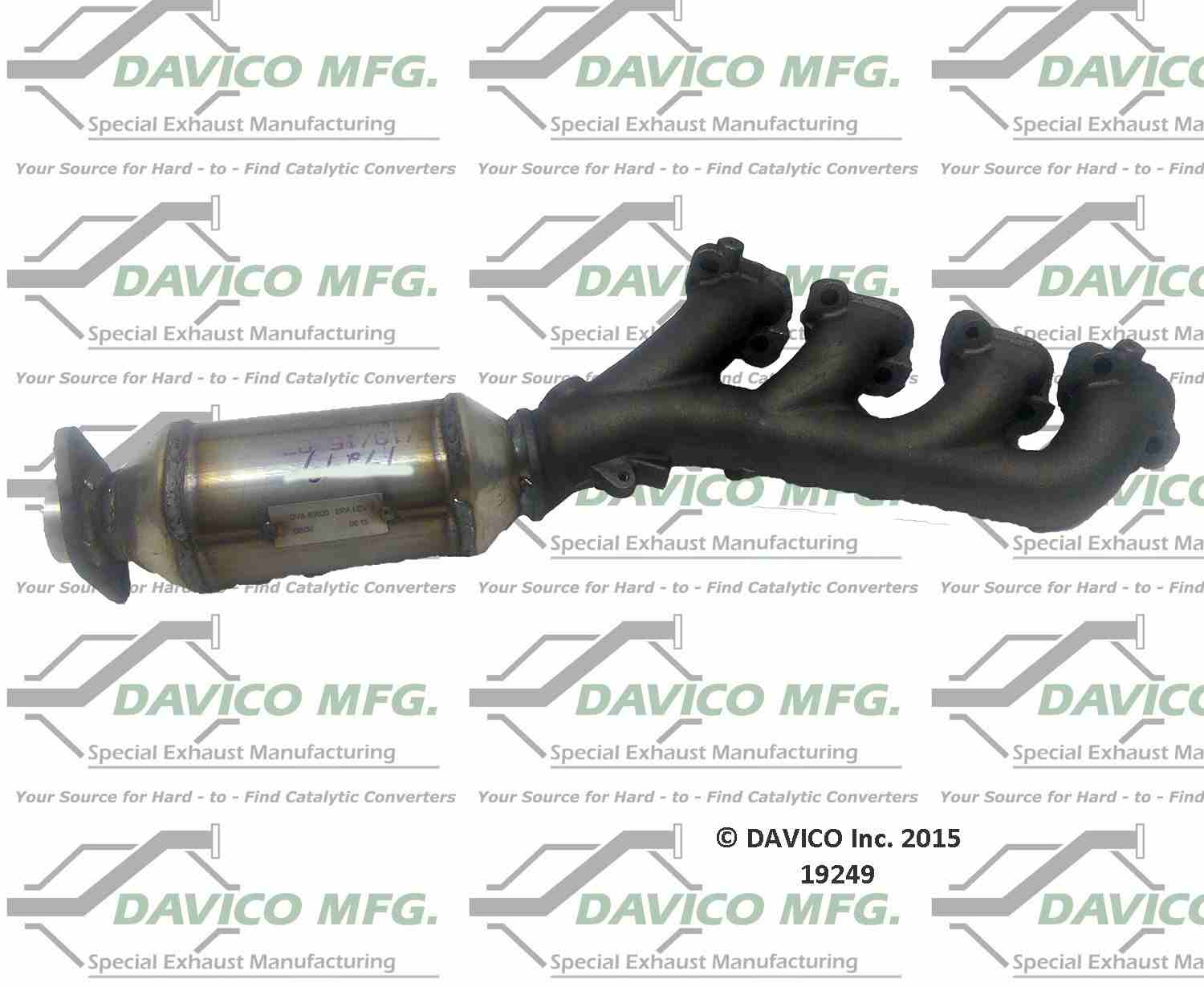 Davico Mfg Exact-Fit Catalytic Converter - Manifold 19249