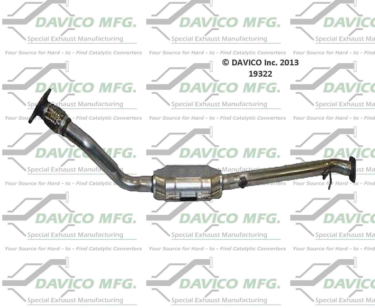 Davico Mfg Exact-Fit Catalytic Converter 19322