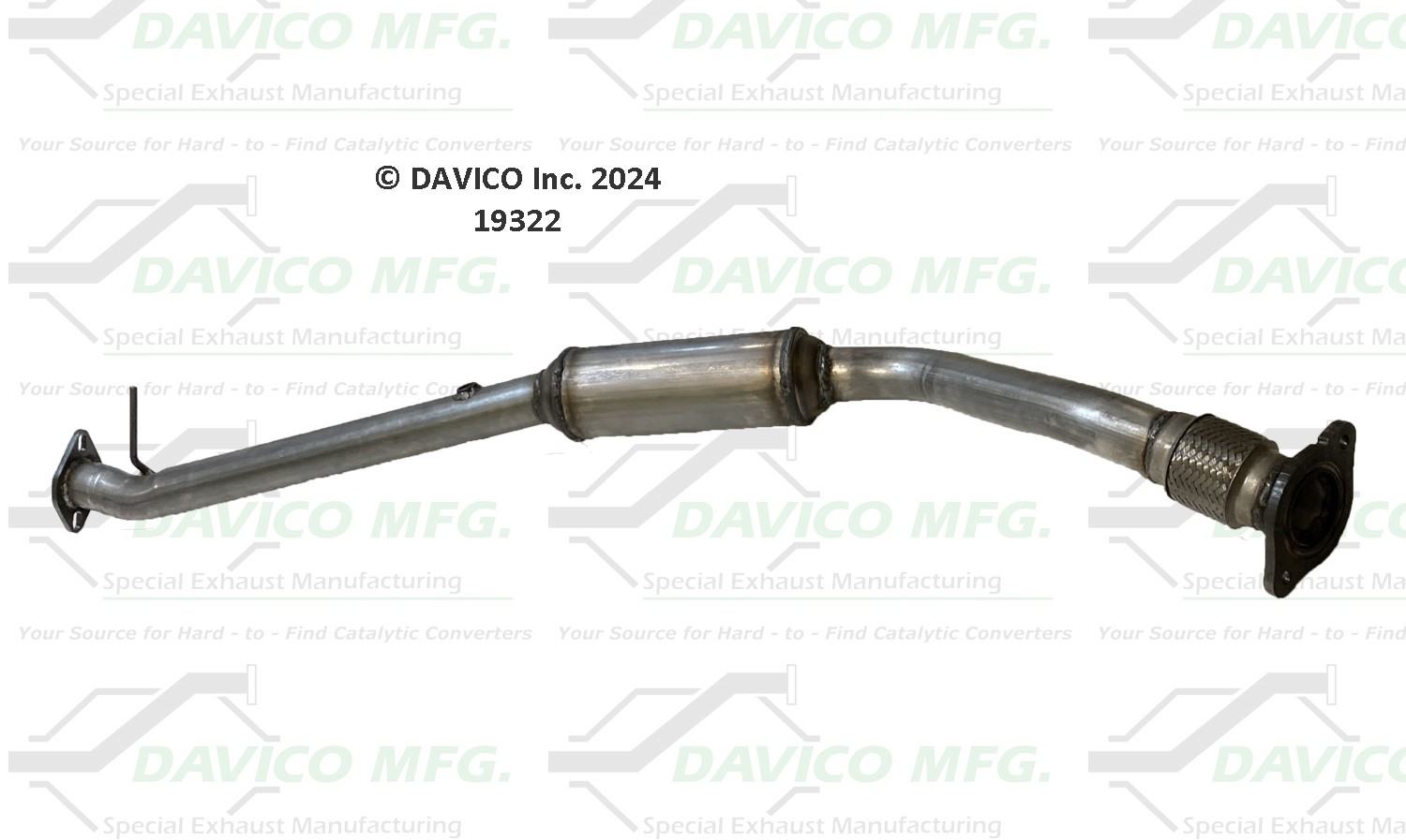 Davico Mfg Exact-Fit Catalytic Converter 19322
