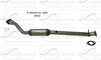 Davico Mfg Exact-Fit Catalytic Converter 19322
