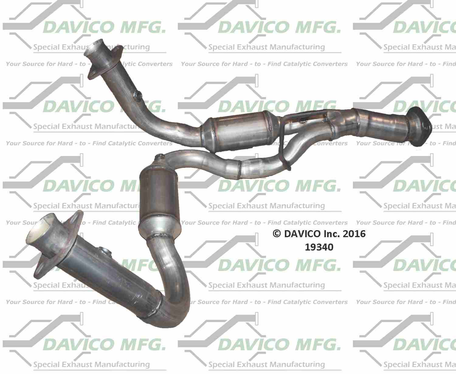 Davico Mfg Exact-Fit Catalytic Converter 19340