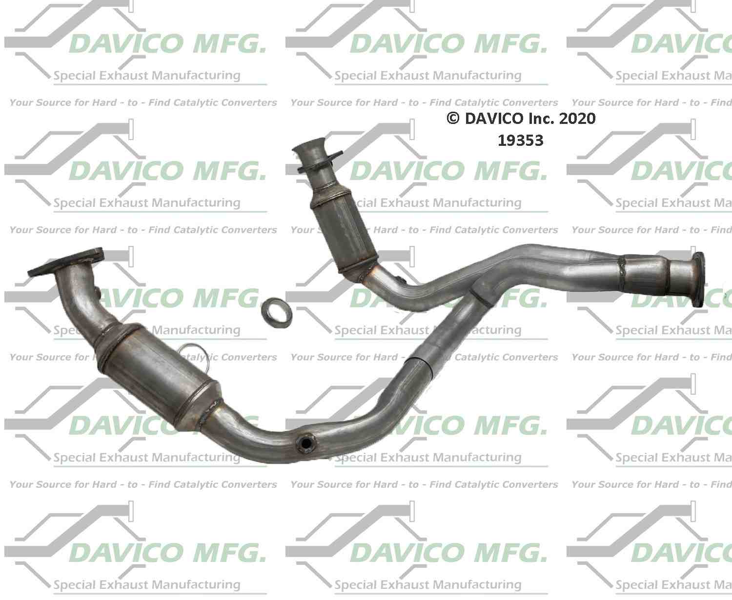 Davico Mfg Exact-Fit Catalytic Converter 19353