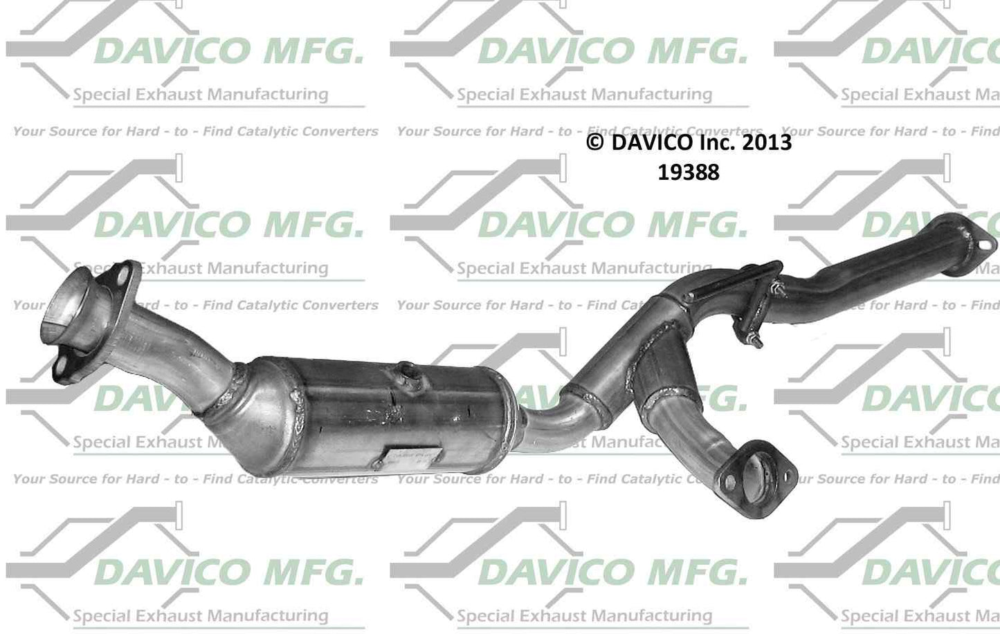 Davico Mfg Exact-Fit Catalytic Converter 19388