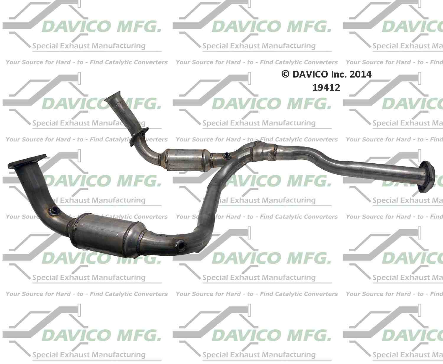 Davico Mfg Exact-Fit Catalytic Converter 19412