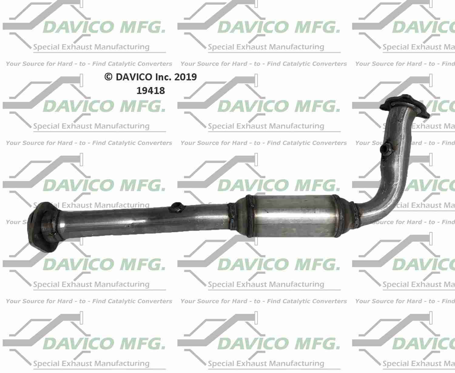 Davico Mfg Exact-Fit Catalytic Converter 19418