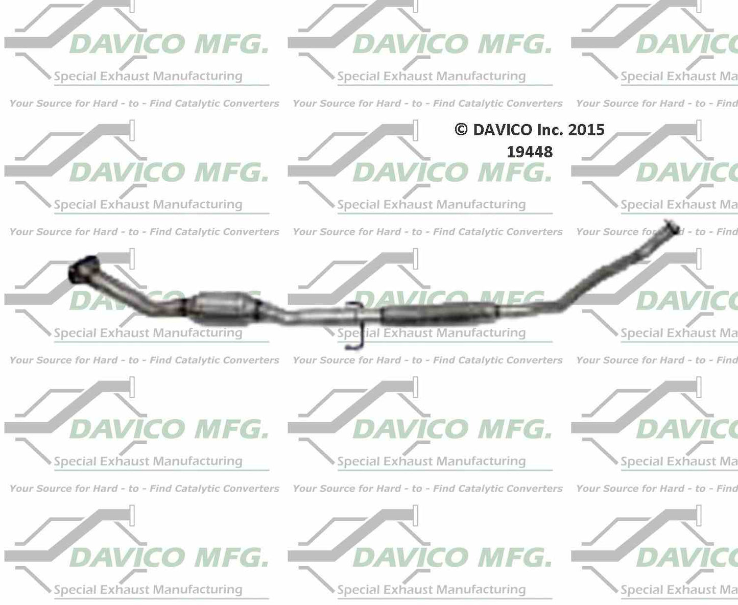 Davico Mfg Exact-Fit Catalytic Converter 19448