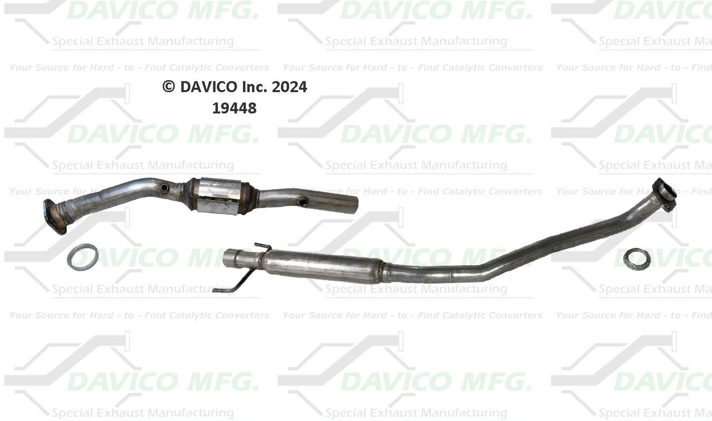 Davico Mfg Exact-Fit Catalytic Converter 19448