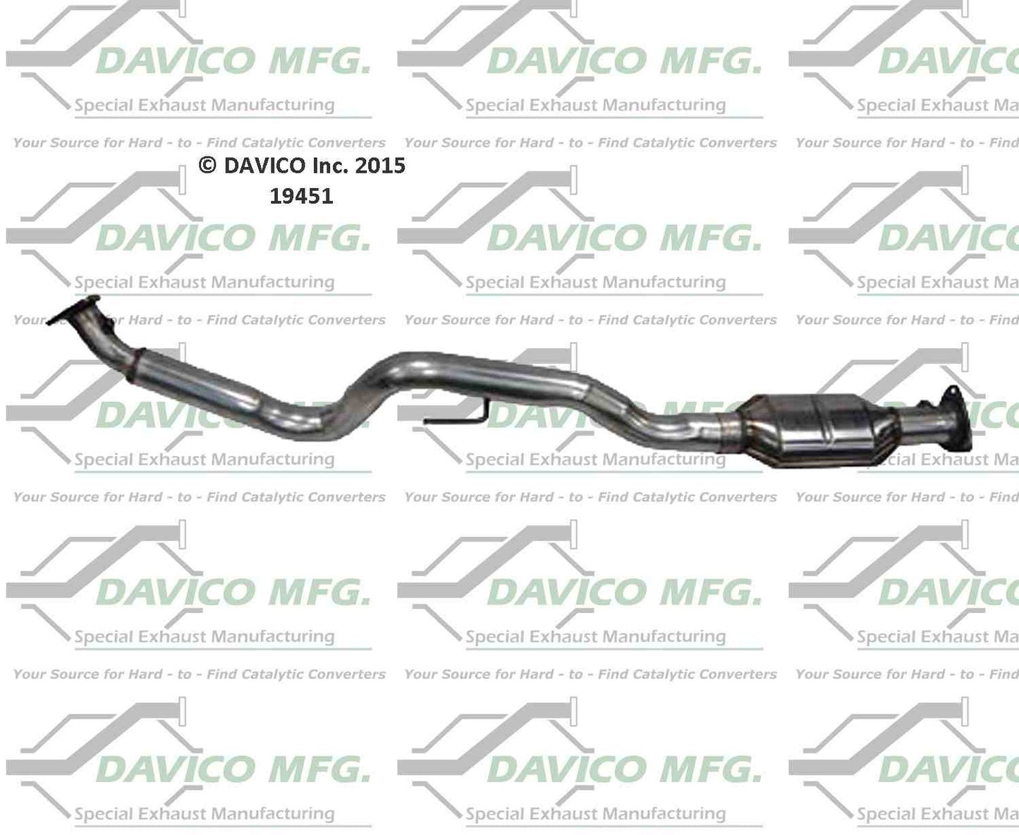 Davico Mfg Exact-Fit Catalytic Converter 19451