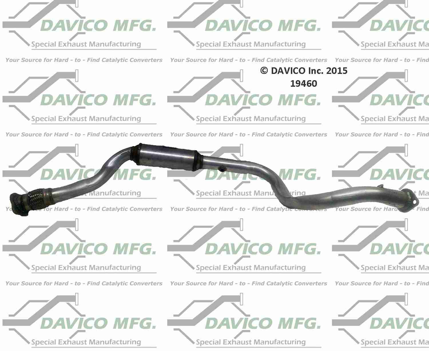 Davico Mfg Exact-Fit Catalytic Converter 19460