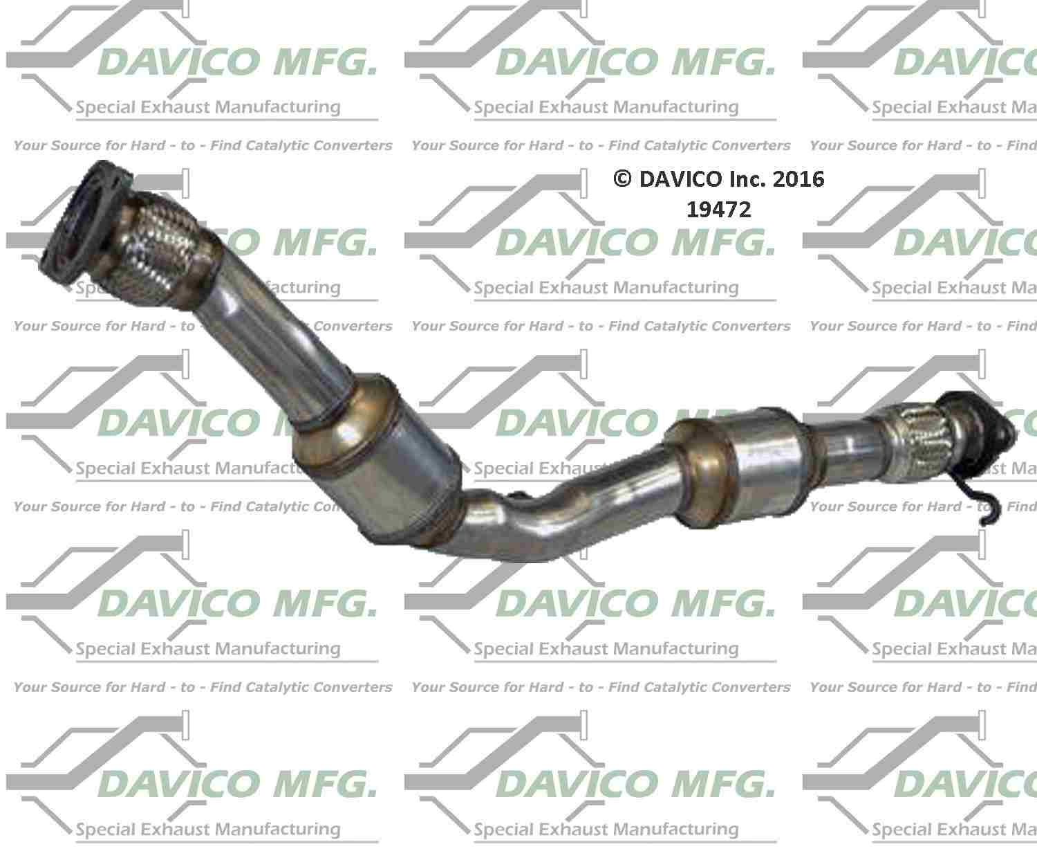 Davico Mfg Exact-Fit Catalytic Converter 19472