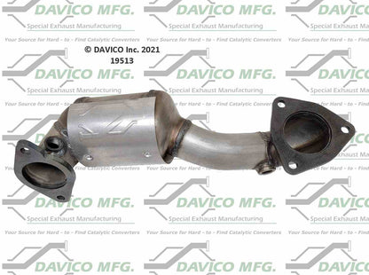 Davico Mfg Exact-Fit Catalytic Converter  top view frsport 19513