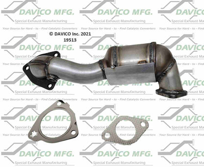 Davico Mfg Exact-Fit Catalytic Converter  top view frsport 19513