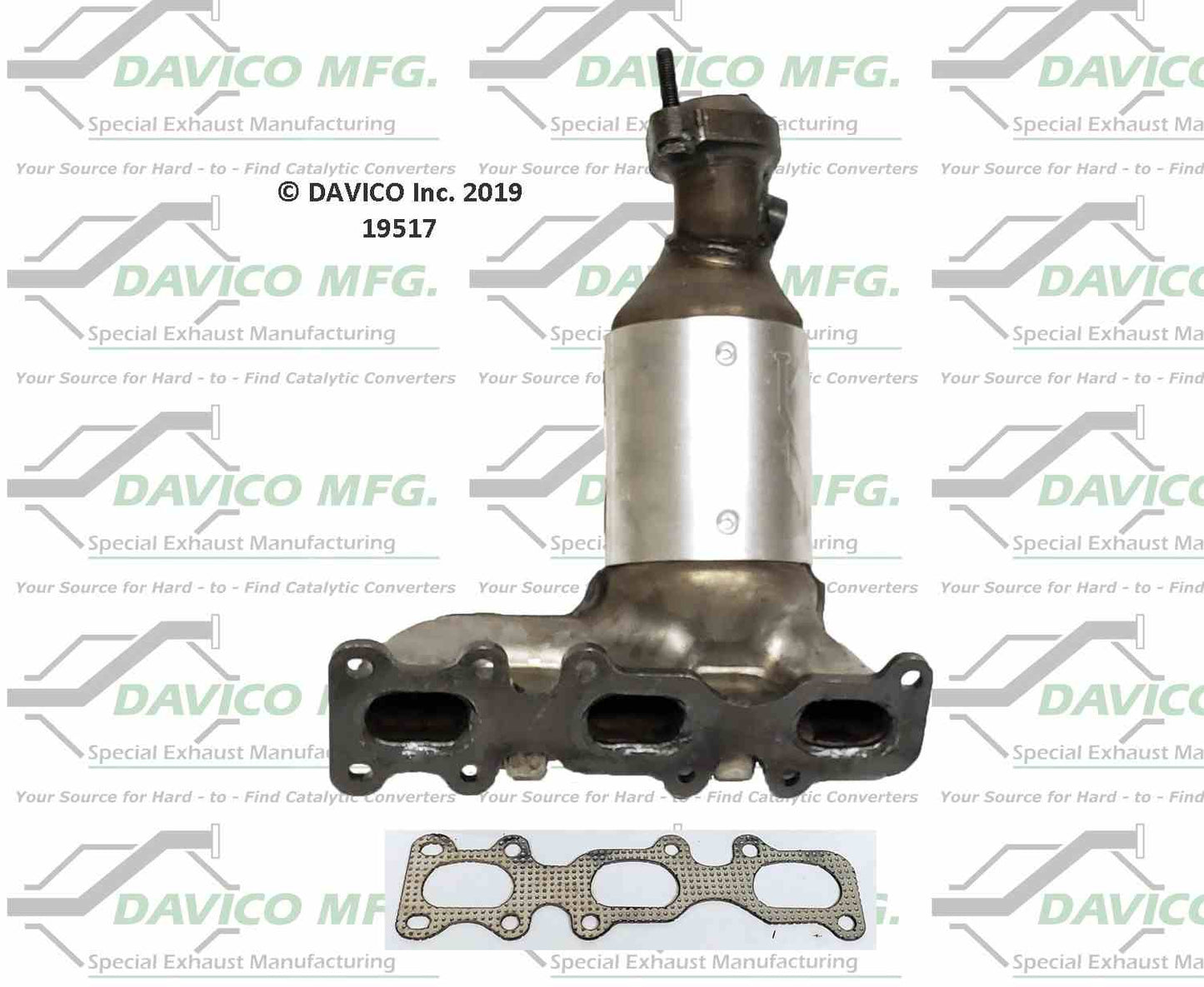 Davico Mfg Exact-Fit Catalytic Converter 19517