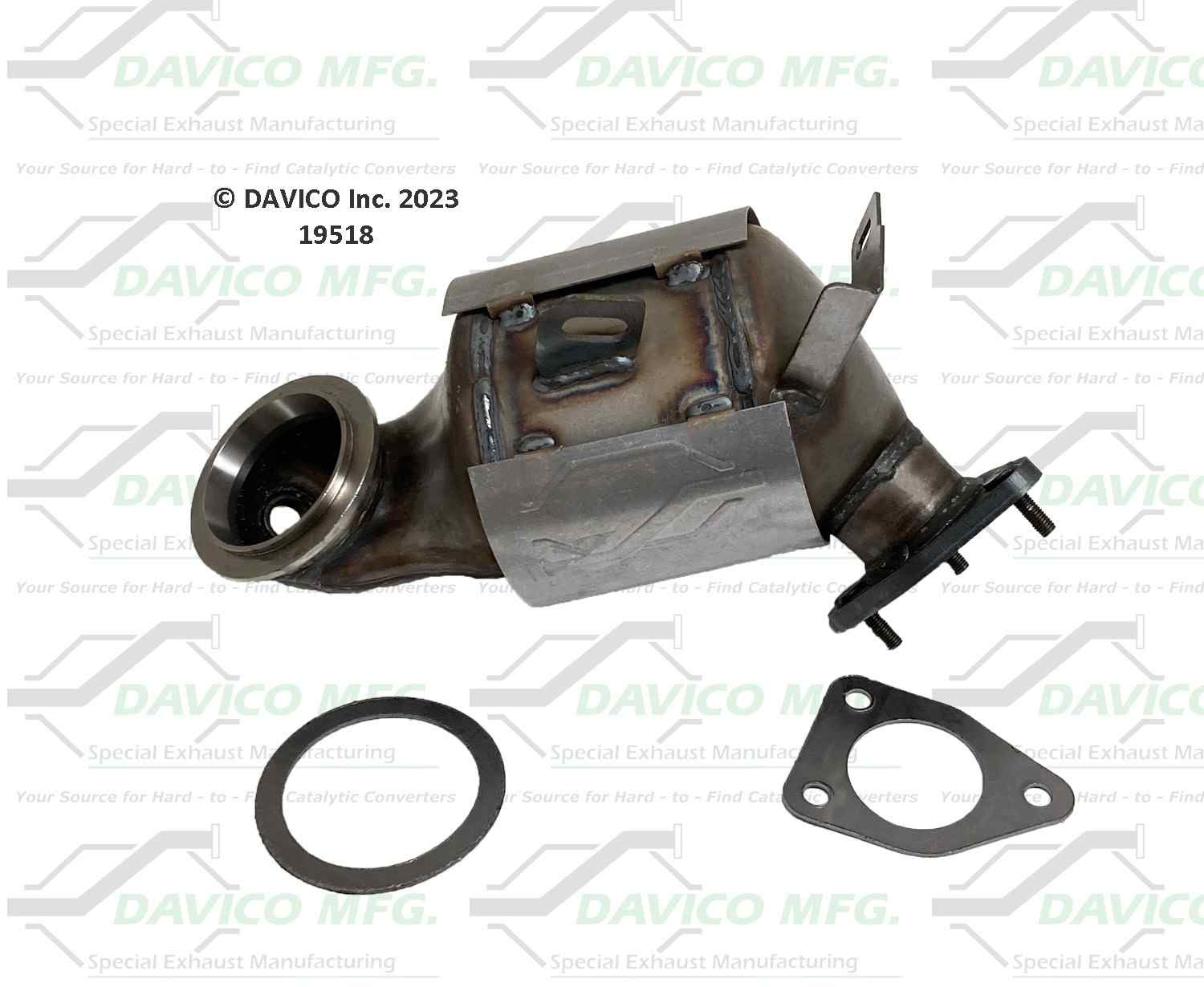 Davico Mfg Exact-Fit Catalytic Converter 19518
