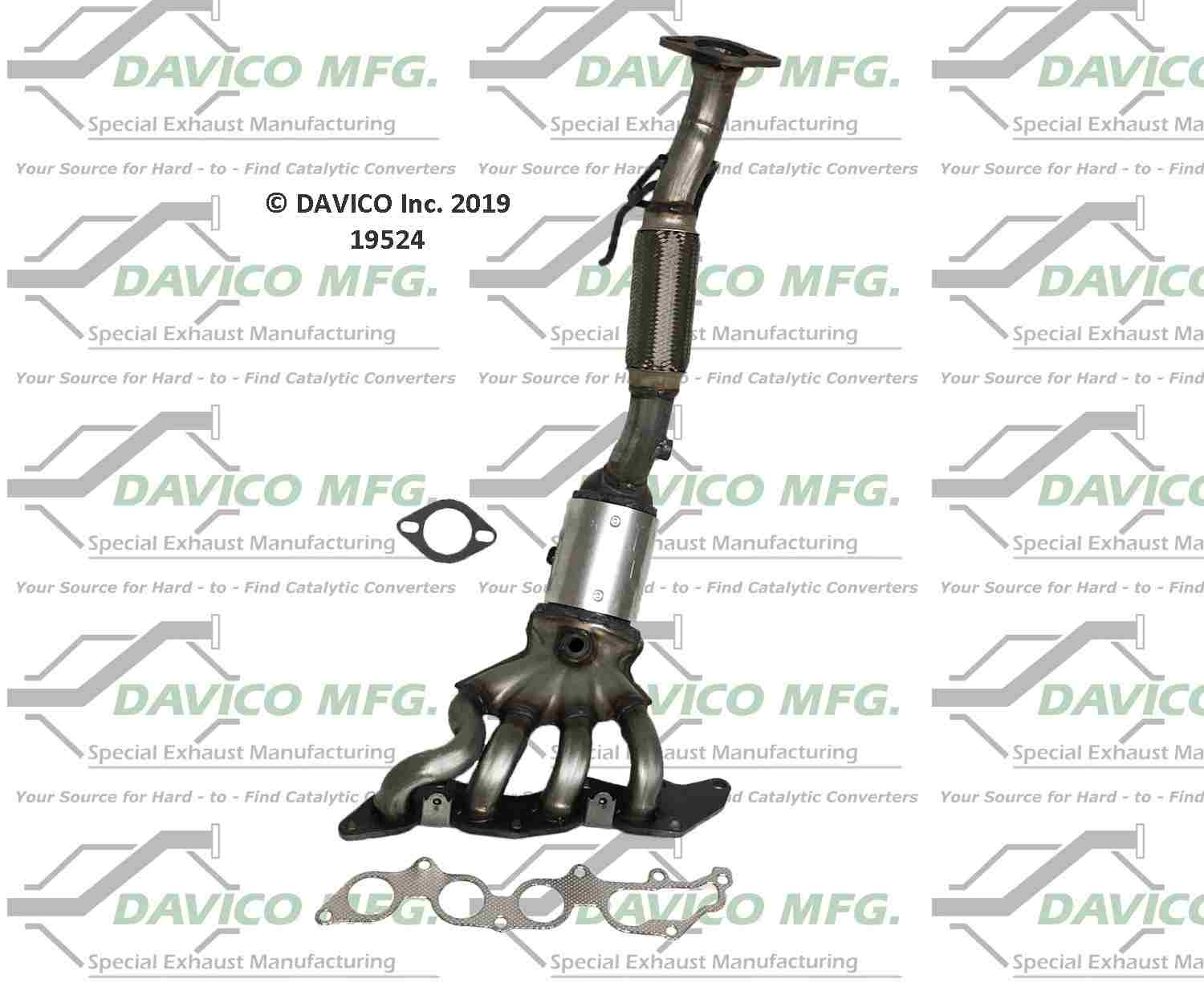 Davico Mfg Exact-Fit Catalytic Converter - Manifold 19524