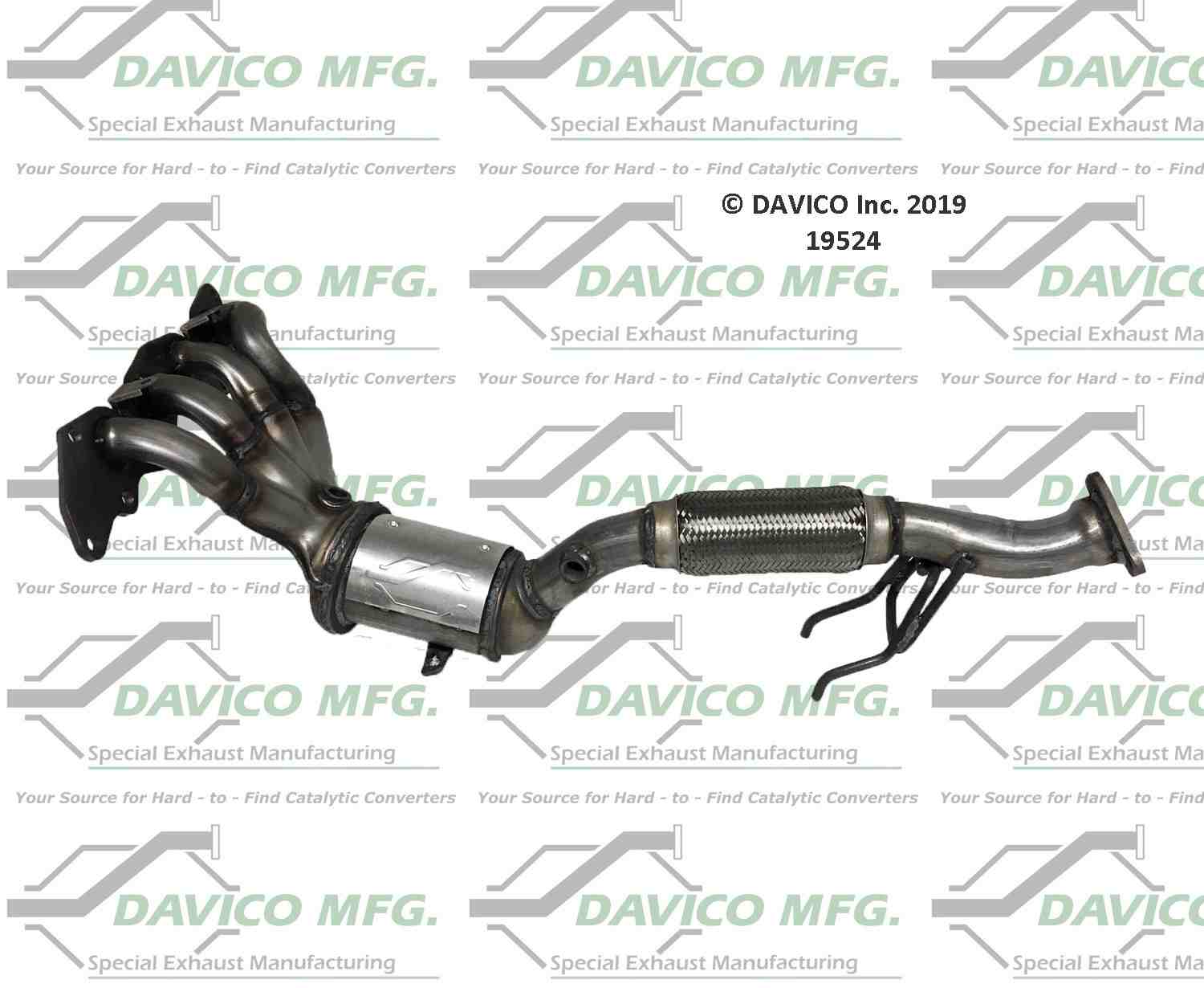 Davico Mfg Exact-Fit Catalytic Converter - Manifold 19524