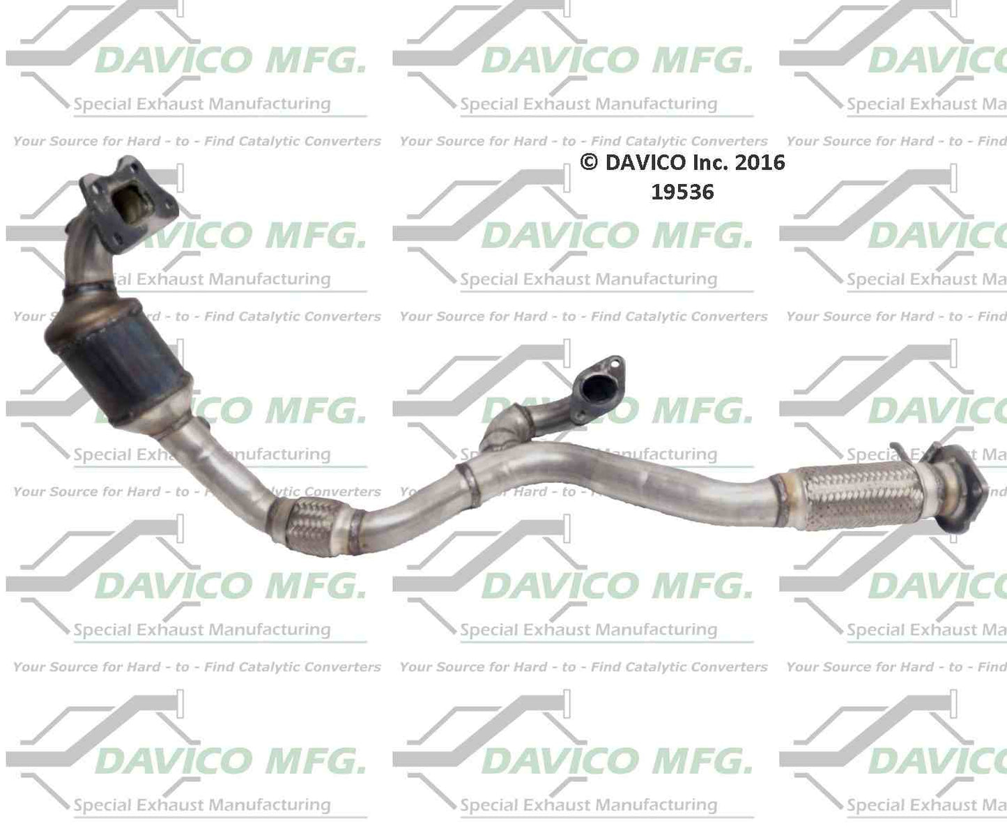 Davico Mfg Exact-Fit Catalytic Converter 19536