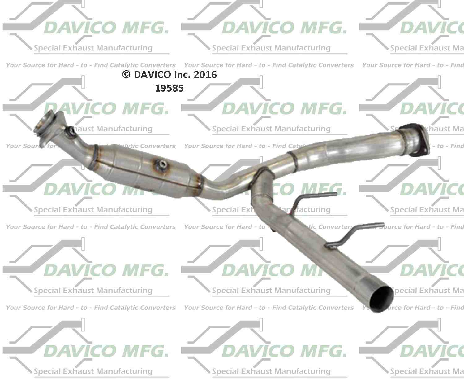Davico Mfg Exact-Fit Catalytic Converter 19585