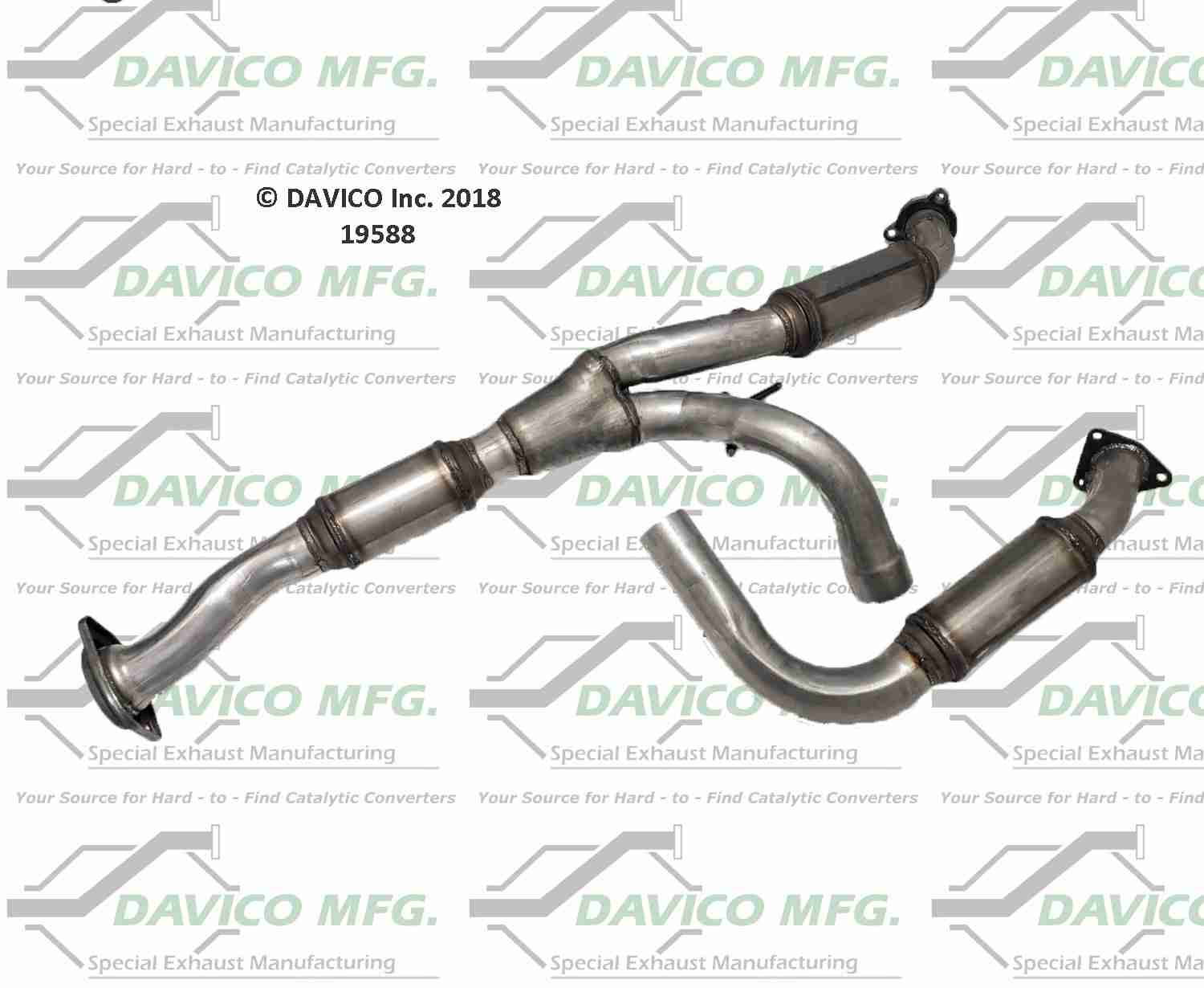 Davico Mfg Exact-Fit Catalytic Converter 19588