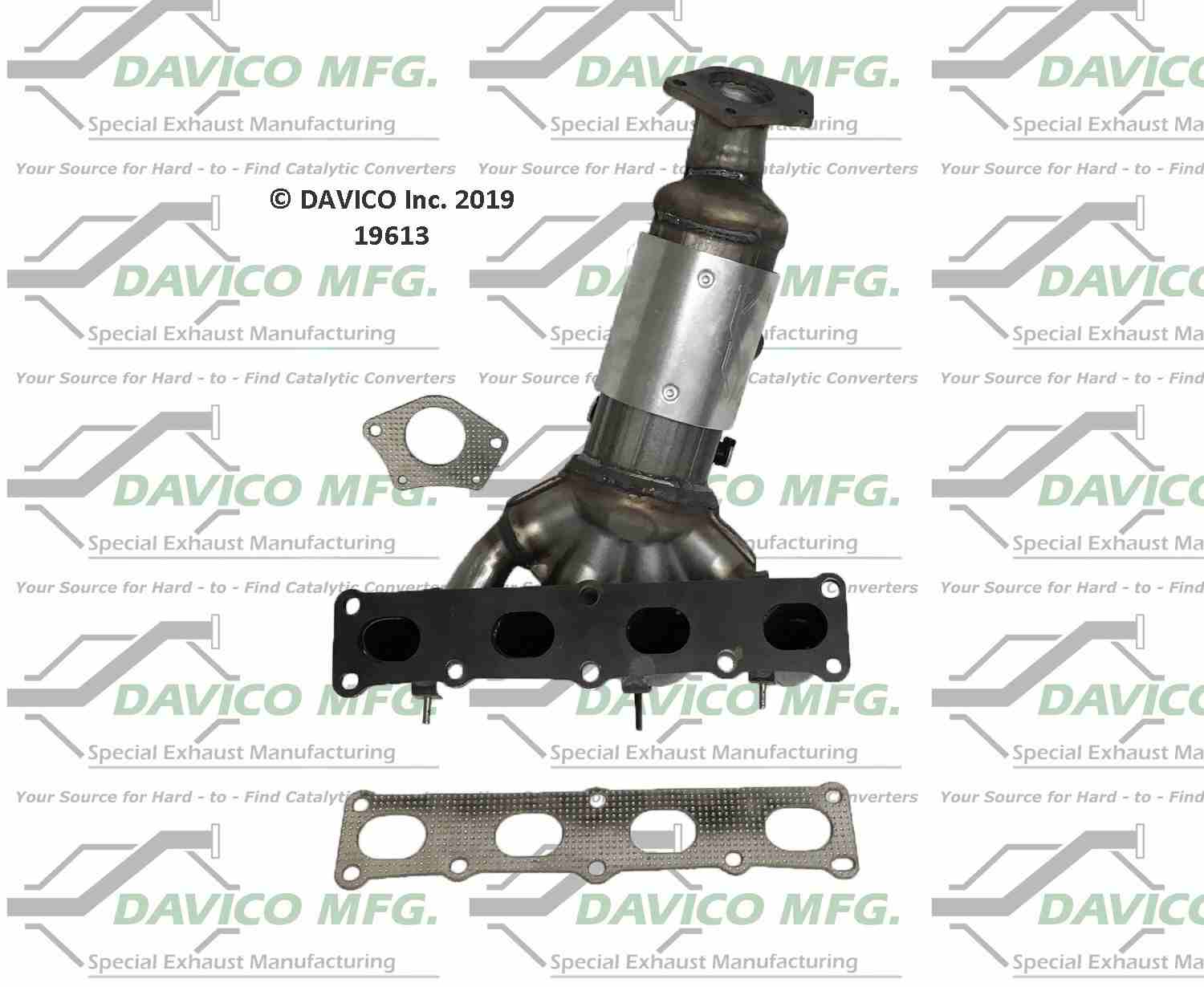 Davico Mfg Exact-Fit Catalytic Converter 19613