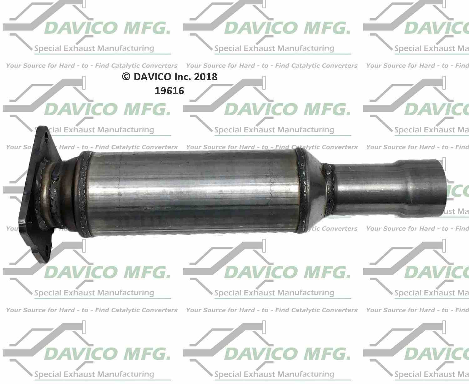 Davico Mfg Exact-Fit Catalytic Converter 19616