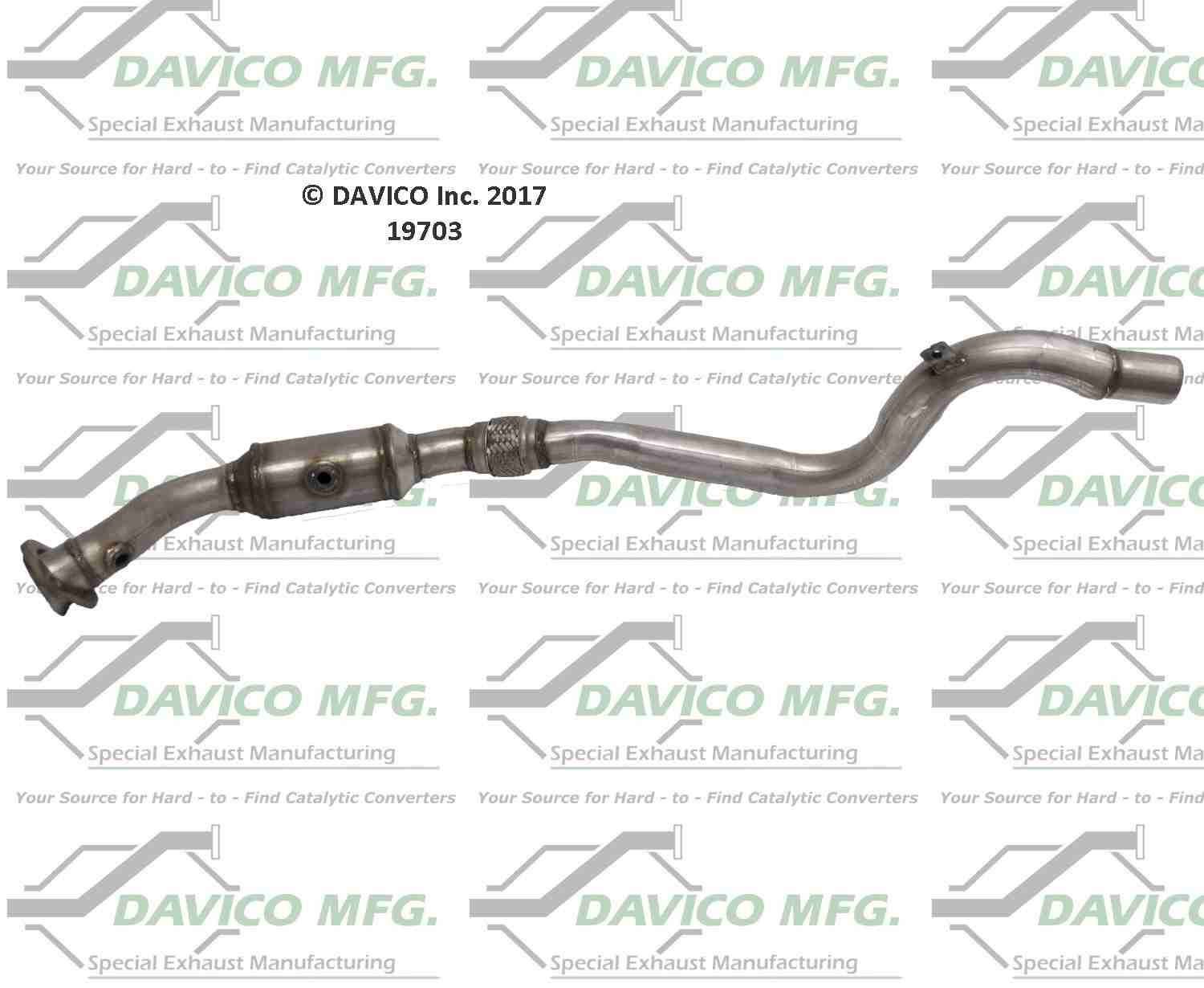 Davico Mfg Exact-Fit Catalytic Converter 19703